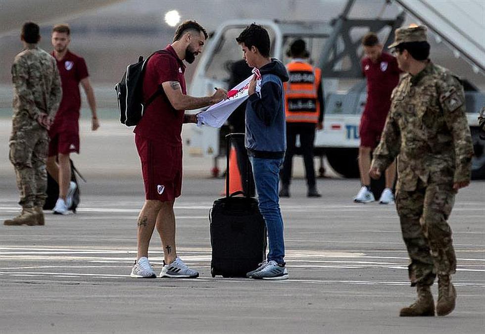 La llegada de River Plate a Lima para disputar la final de la Copa Libertadores (FOTOS y VIDEO)