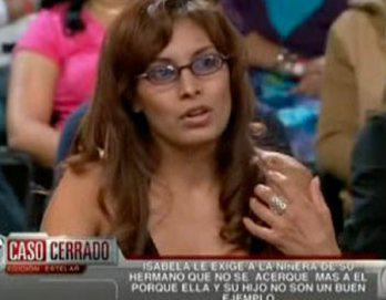 Actriz peruana en talk show