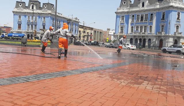 El fin el evitar la propagación del coronavirus. (Foto: Municipalidad de Lima)