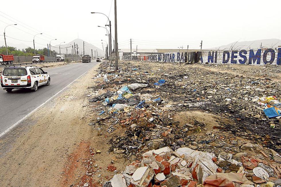 La autopista Prialé es un basural