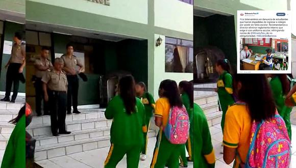 Escolares denunciaron a su colegio al impedirles ingresar por no acudir con falda 