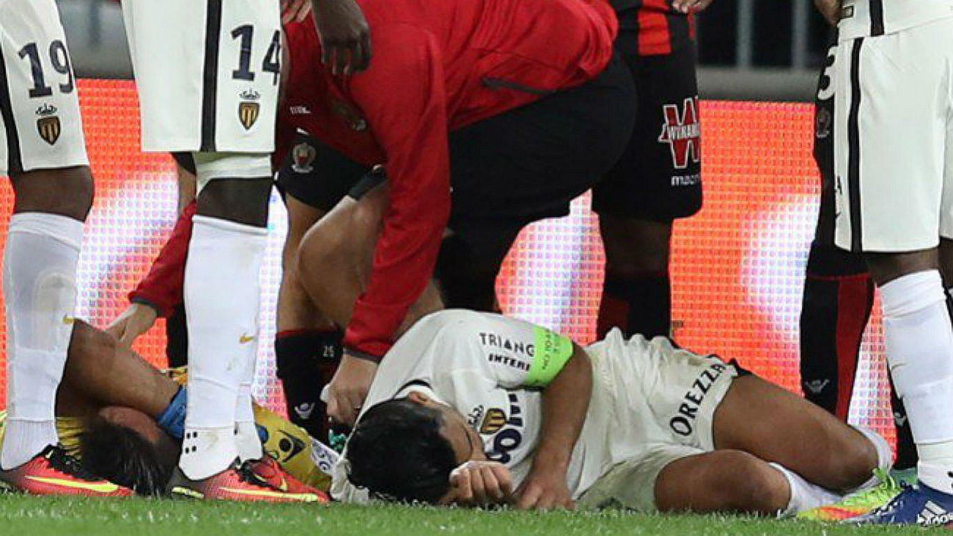 Radamel Falcao sufrió brutal golpe en la cabeza y fue internado (VIDEO)