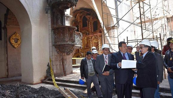 Ministro de Cultura garantiza la reconstrucción del Templo de San Sebastián en Cusco