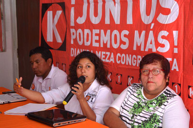 Dianira Meza continúa en carrera al Congreso de la República