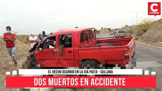 Piura: Policía y conductor de camioneta pierden la vida en accidente de tránsito