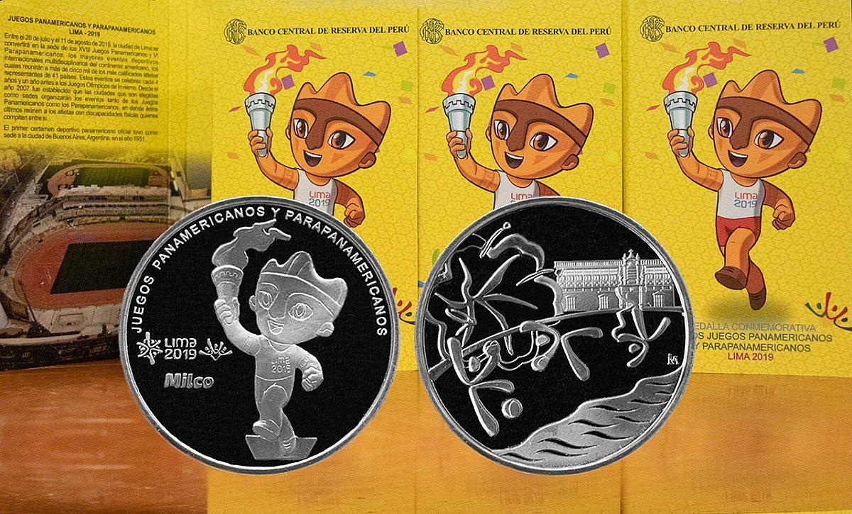 BCRP presenta medalla alusiva a los XVII Juegos Panamericanos y VI Parapanamericanos Lima 2019