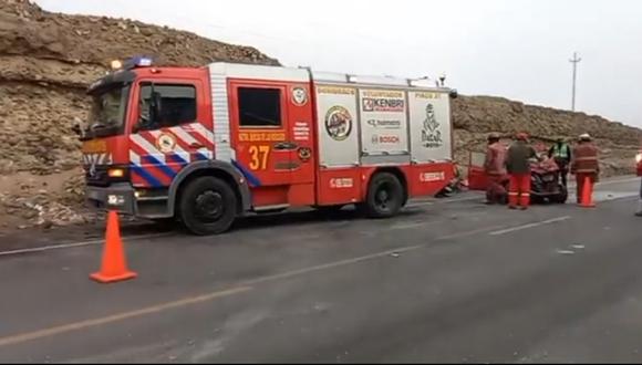 Pisco: Conductor pierde la vida en choque de ómnibus contra auto