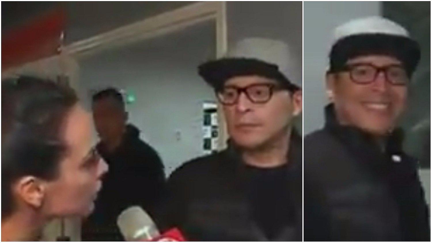 Carloncho reaccionó así cuando Rosángela Espinoza lo encaró (VÍDEO)