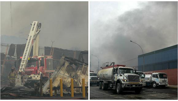 ​Incendio en el Callao: suspenden clases en 9 escuelas e institutos cercanos a fábrica