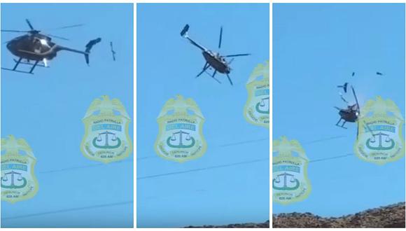 YouTube: Helicóptero retornaba de rescatar cadáver de montañista y se estrella en cerro (VIDEO)