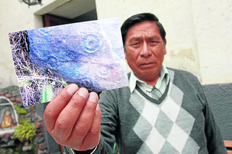 Hallan petroglifo cerca a baños termales de Chivay