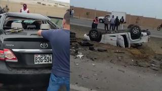Cañete: Choque frontal de dos vehículos en la Panamericana Sur causa la muerte de al menos tres personas