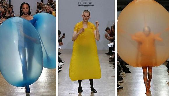 Joven diseñador impresiona con sus vestidos hechos de globo (FOTOS)