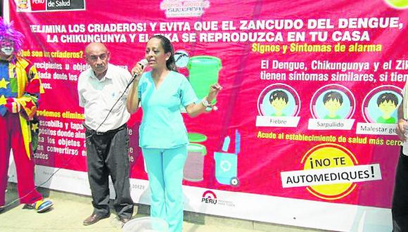 Actividades para prevenir el dengue en Chulucanas