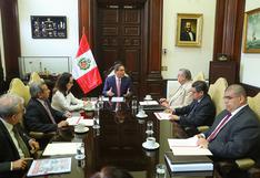 Martín Vizcarra y miembros de la Comisión de Reforma del Sistema de Justicia se reunieron esta mañana