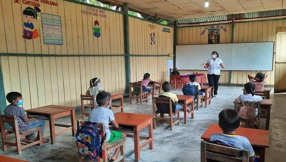 Las clases presenciales ya se retomaron en varias zonas rurales del país. (Foto: Minedu)