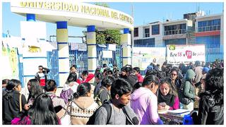 Control sanitario estricto para postulantes a examen de admisión de Universidad Nacional del Centro del Perú