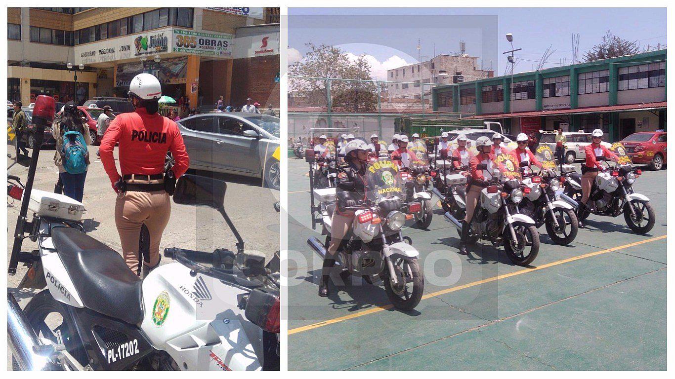 Perú vs. Argentina: Policía de tránsito sale a patrullar con peculiar uniforme (VIDEO)
