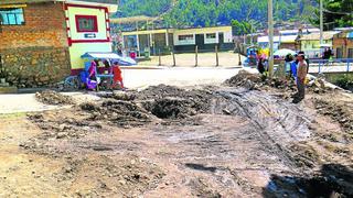 Quejas por presunta mala instalación de una red de desagüe