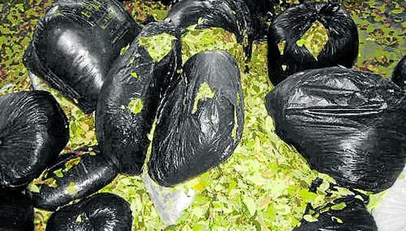Decomisan 73 kilos de hoja de coca que iba de Pangoa a Huancayo 