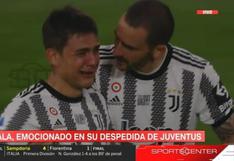 El conmovedor llanto de Paulo Dybala para despedirse de los hinchas de Juventus en su estadio (VIDEO)