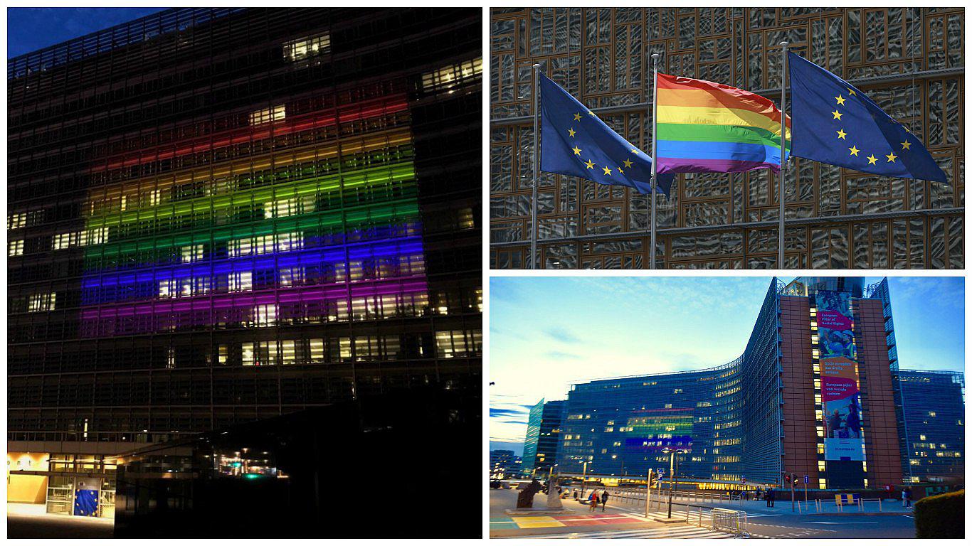 Día contra la Homofobia: La bandera arcoiris ilumina edificios de la Unión Europea (VIDEO)