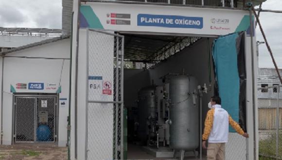 Junín:  la planta generadora de oxígeno  tiene una capacidad para producir 24 metros cúbicos por hora del vital insumo. (Foto: Difusión)