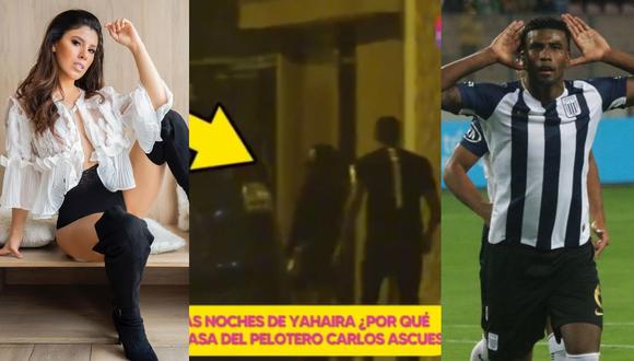 Yahaira Plasencia niega conocer al futbolista Carlos Ascues tras imágenes de "Amor y Fuego". (Foto: @yahairaplasencia/Willax TV/@carlos.ascues)