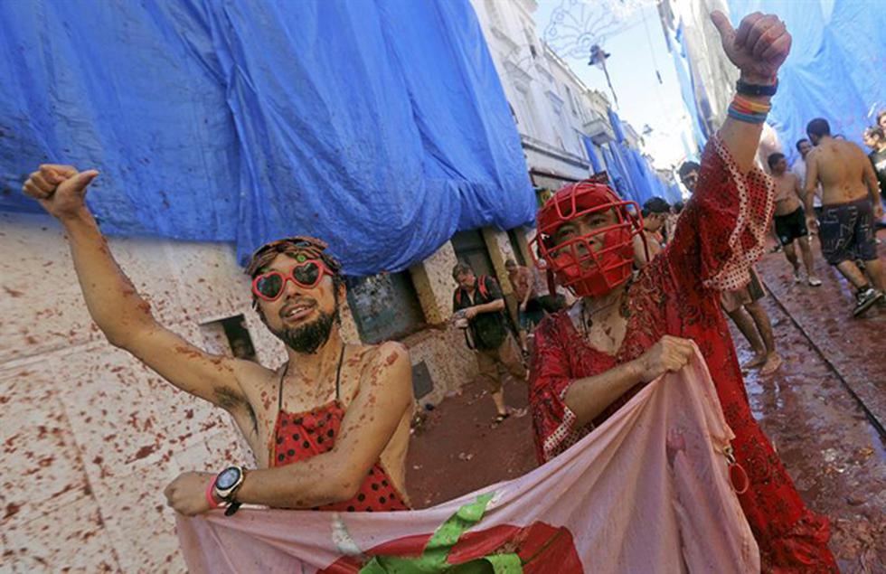 FOTOS: Celebran en España 'La Tomatina' como catarsis para olvidar la crisis