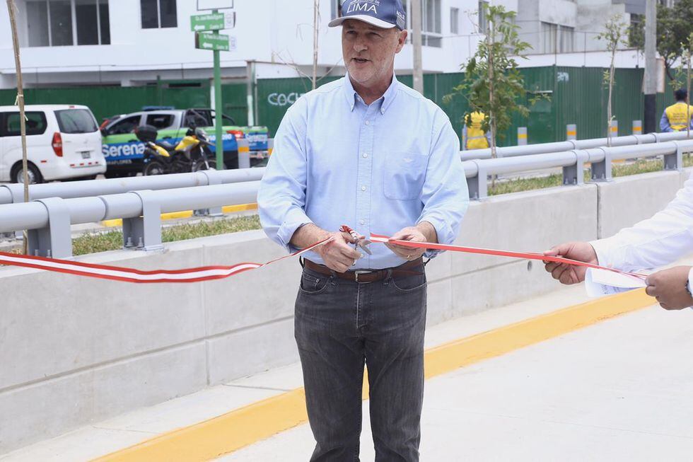 El alcalde inauguró una obra que no se había concluido para los Juegos Panamericanos.