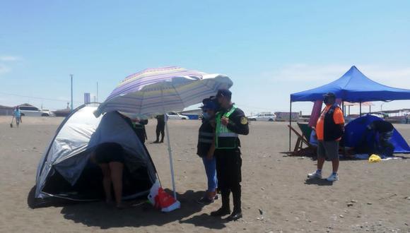 Policía incrementó el patrullaje en las playas del balneario de Boca del Río