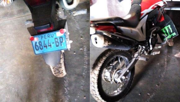 Encuentran motocicleta que fue robada en plena Plaza de Armas de Otuzco