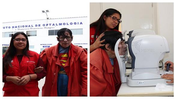 'Superman peruano' recibe tratamiento del Instituto Nacional de Oftalmología para evitar que pierda la vista 