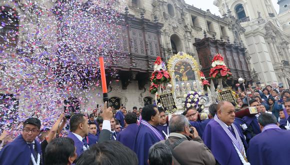 En el mes de octubre se realizaba la tradicional procesión del Señor de los Milagros, pero por segundo año no se desarrollará debido al COVID-19. (Foto: GEC)