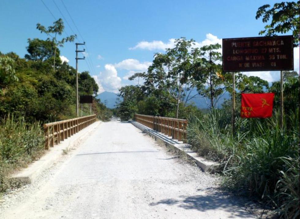 Terroristas colocan trapos rojos en varias localidades del distrito de Monzón