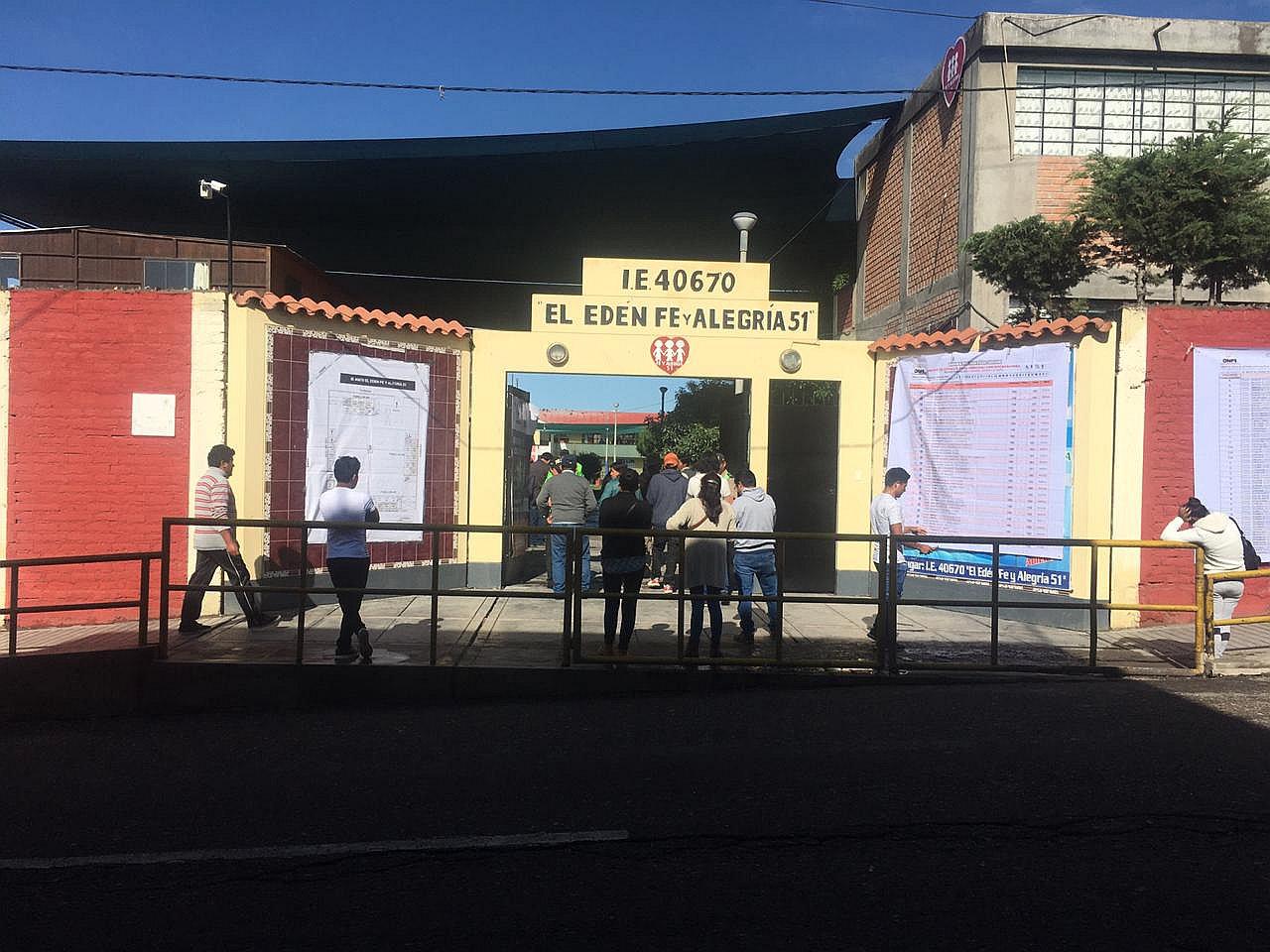 Primera mesa de sufragio en Arequipa se instaló en Cerro Colorado