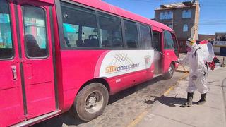 Arequipa: Piden S/ 1.490.000 para continuar la desinfección de buses del SIT