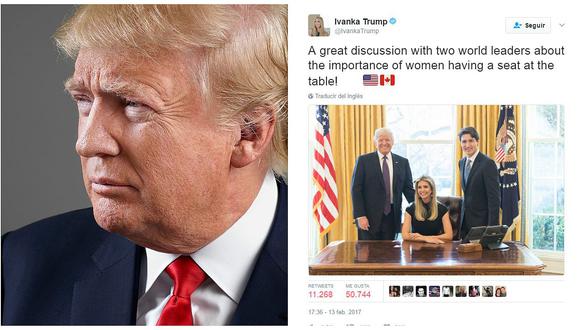 Ivanka Trump desata polémica por foto en la Oficina Oval 