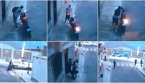 (VIDEO) Graban el robo de una moto lineal en Gregorio Albarracín