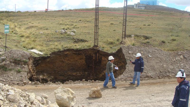 Preocupa apertura de boquerón minero en Tinyahuarco
