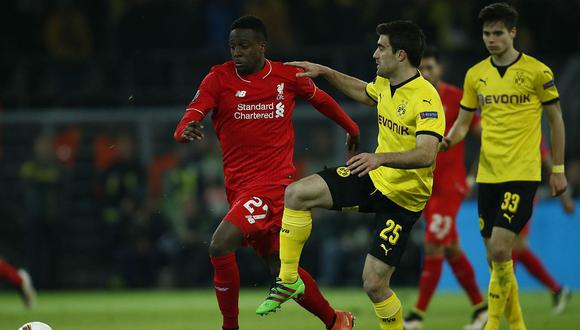 Liverpool y Borussia Dortmund igualaron 1-1 por la Europa League