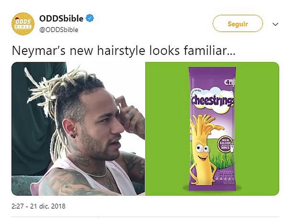 Neymar se hizo radical cambio de look y genera divertidos memes en Twitter (FOTOS)