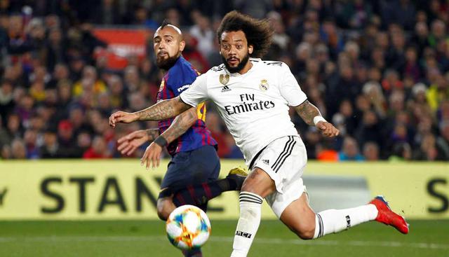 12. Marcelo (Real Madrid) superó en la votación a Sadurní. (Foto: EFE)