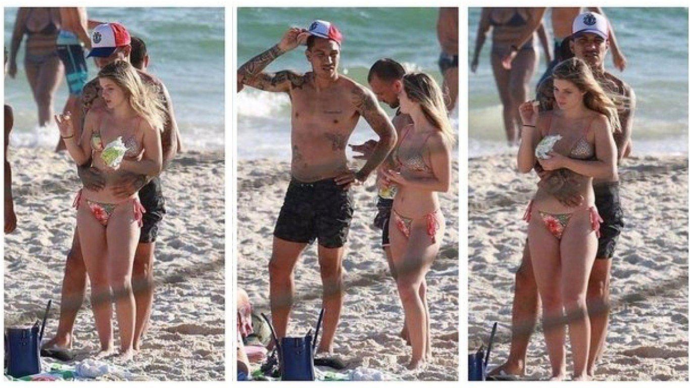  Paolo Guerrero y Thaísa Leal disfrutan en playa antes de audiencia con la FIFA (FOTOS)