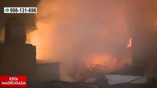 “Todo se ha quemado, no tengo nada”, incendio que inició en carpintería deja varias familias afectadas en Comas