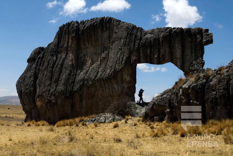 El guardián de las piedras en Cerro de Pasco 