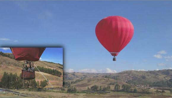 Despega el primer globo aerostático para turistas en el Cusco (VIDEO)