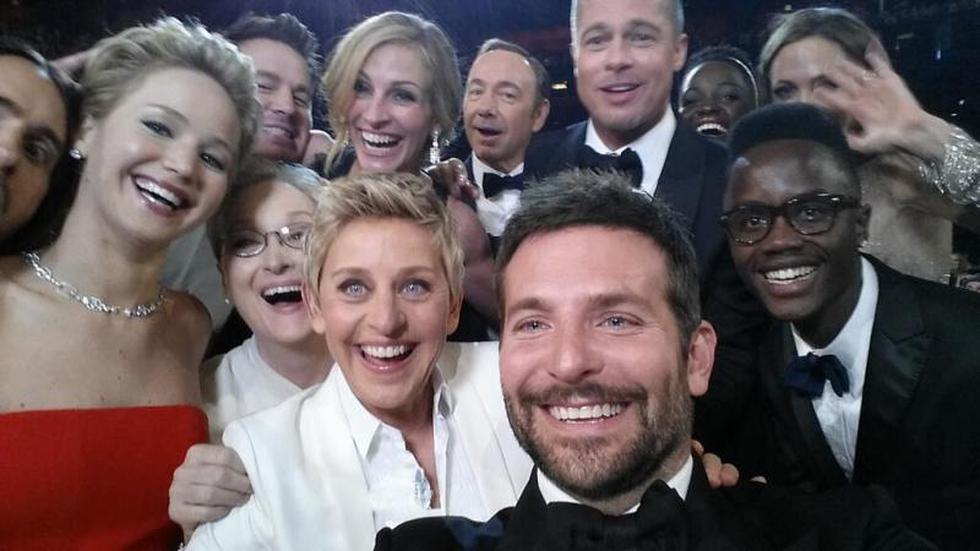 Mira el 'selfie' de Los Oscars al estilo de Los Simpsons