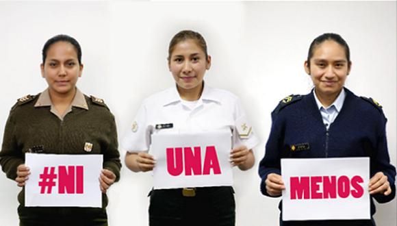 ​#NiUnaMenos: Mujeres de las FF.AA. se unen a la campaña