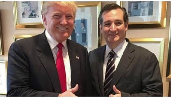 ​Donald Trump: Candidato califica de "maravillosa sorpresa" apoyo de Ted Cruz